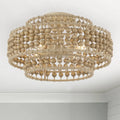 CRYSTORAMA, SILAS BURNISHED SEMI FLUSH MOUNT, FLUSH MOUNT CEILING LIGHTS