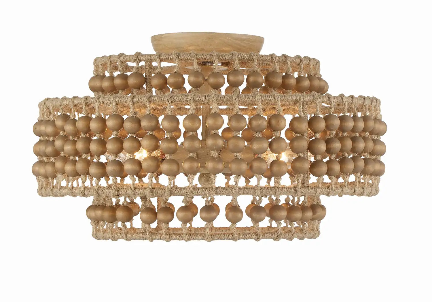 CRYSTORAMA, SILAS BURNISHED SEMI FLUSH MOUNT, FLUSH MOUNT CEILING LIGHTS