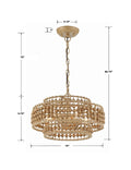 CRYSTORAMA, SILAS BURNISHED CHANDELIER, CHANDELIER LIGHT