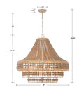 CRYSTORAMA, SILAS BURNISHED CHANDELIER, CHANDELIER LIGHT