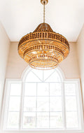 CRYSTORAMA, SILAS BURNISHED CHANDELIER, CHANDELIER LIGHT