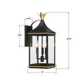 CRYSTORAMA, SIMPSON TEXTURED OUTDOOR SCONCE, OUTDOOR WALL LIGHTS