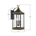 CRYSTORAMA, SIMPSON TEXTURED OUTDOOR SCONCE, OUTDOOR WALL LIGHTS