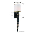 CRYSTORAMA, SLOANE SCONCE, WALL SCONCES