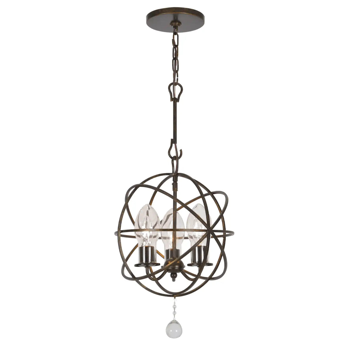 CRYSTORAMA, SOLARIS SPHERE OUTDOOR CHANDELIER, OUTDOOR CEILING LIGHTS