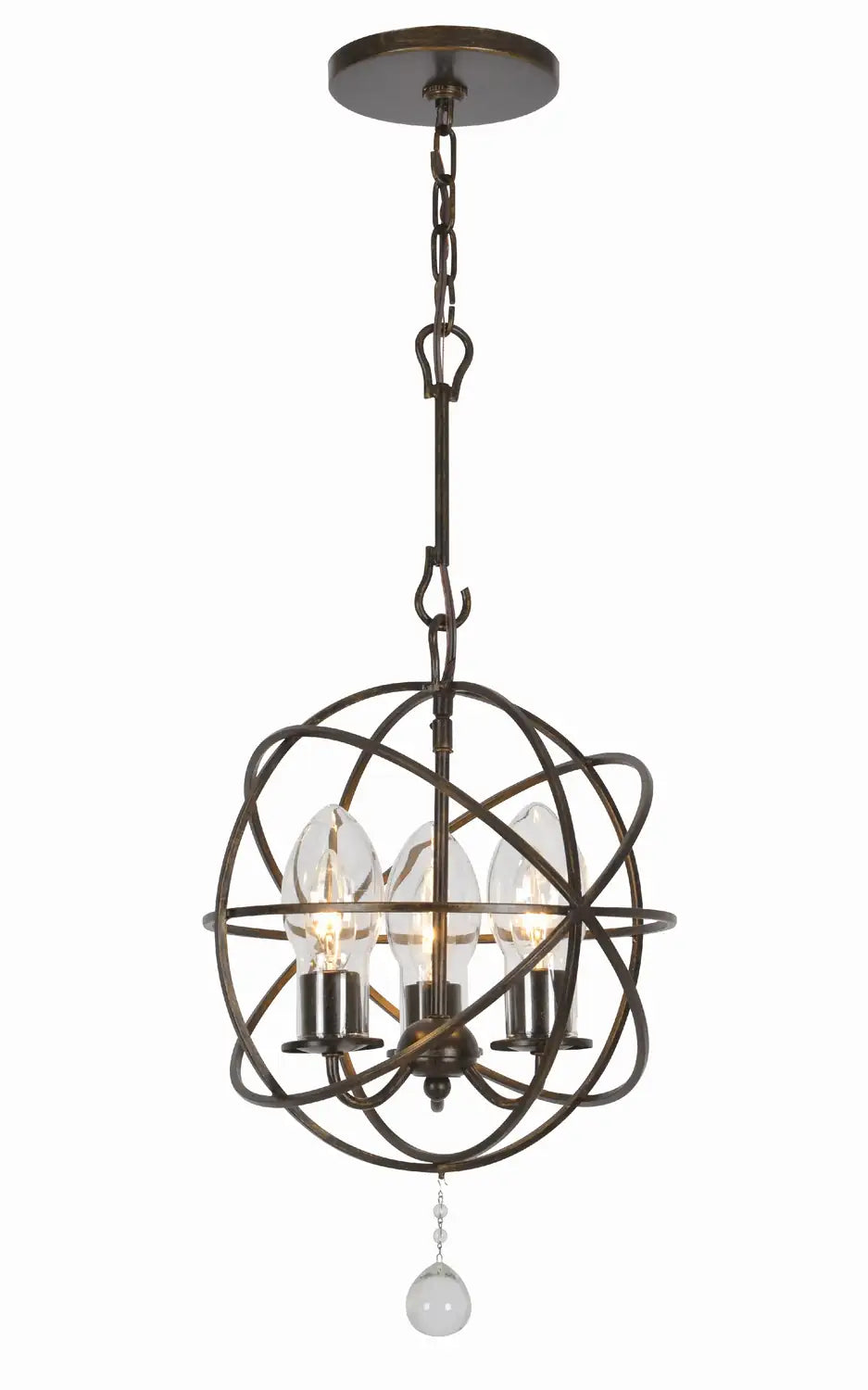 CRYSTORAMA, SOLARIS SPHERE OUTDOOR CHANDELIER, OUTDOOR CEILING LIGHTS
