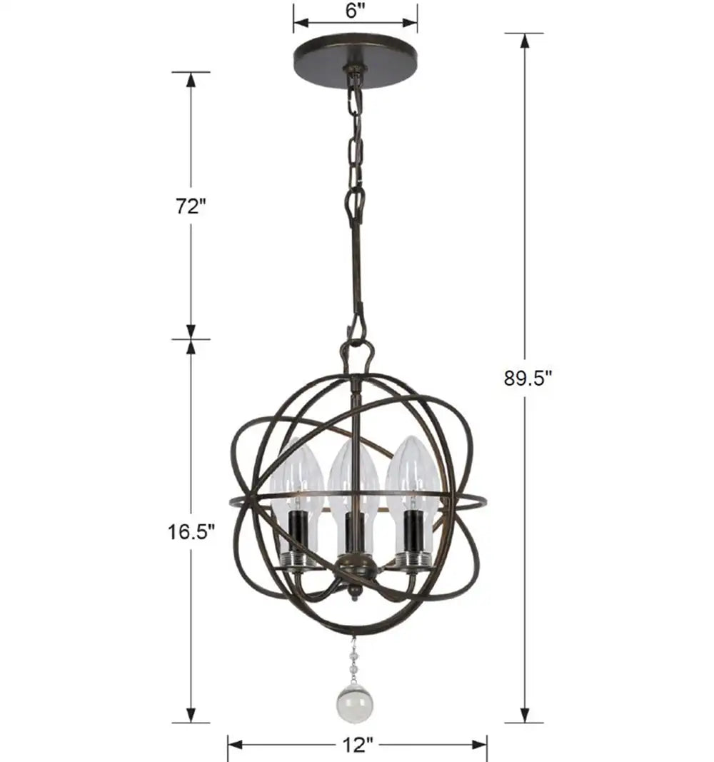 CRYSTORAMA, SOLARIS SPHERE OUTDOOR CHANDELIER, OUTDOOR CEILING LIGHTS