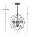 CRYSTORAMA, SOLARIS SPHERE OUTDOOR CHANDELIER, OUTDOOR CEILING LIGHTS