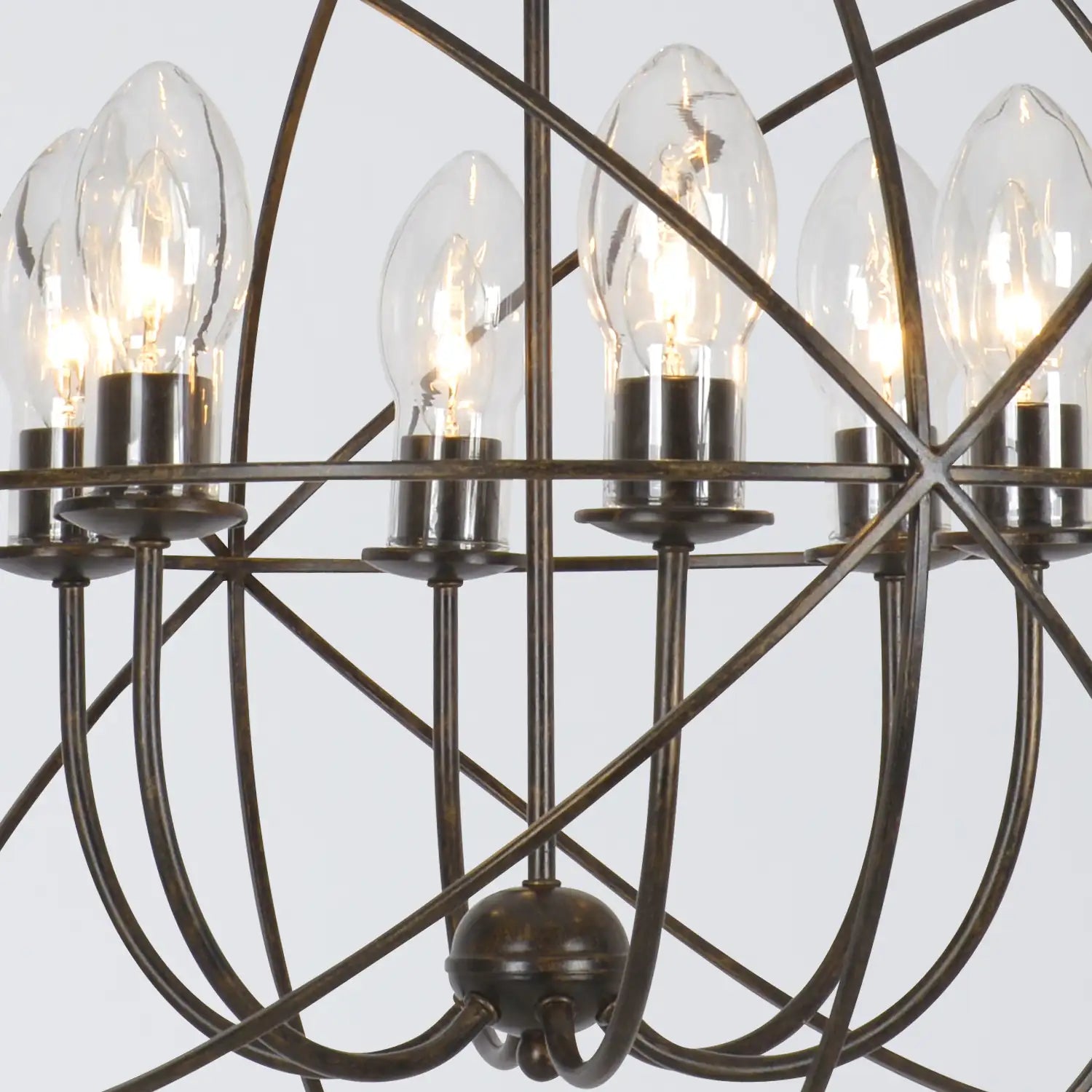 CRYSTORAMA, SOLARIS SPHERE OUTDOOR CHANDELIER, OUTDOOR CEILING LIGHTS