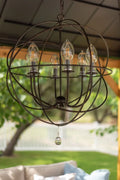 CRYSTORAMA, SOLARIS SPHERE OUTDOOR CHANDELIER, OUTDOOR CEILING LIGHTS