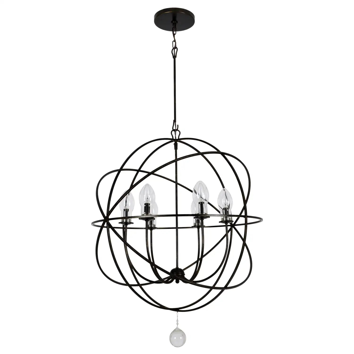 CRYSTORAMA, SOLARIS SPHERE OUTDOOR CHANDELIER, OUTDOOR CEILING LIGHTS