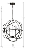 CRYSTORAMA, SOLARIS SPHERE OUTDOOR CHANDELIER, OUTDOOR CEILING LIGHTS