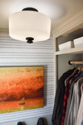 CRYSTORAMA, TRAVIS SEMI FLUSH MOUNT, FLUSH MOUNT CEILING LIGHTS