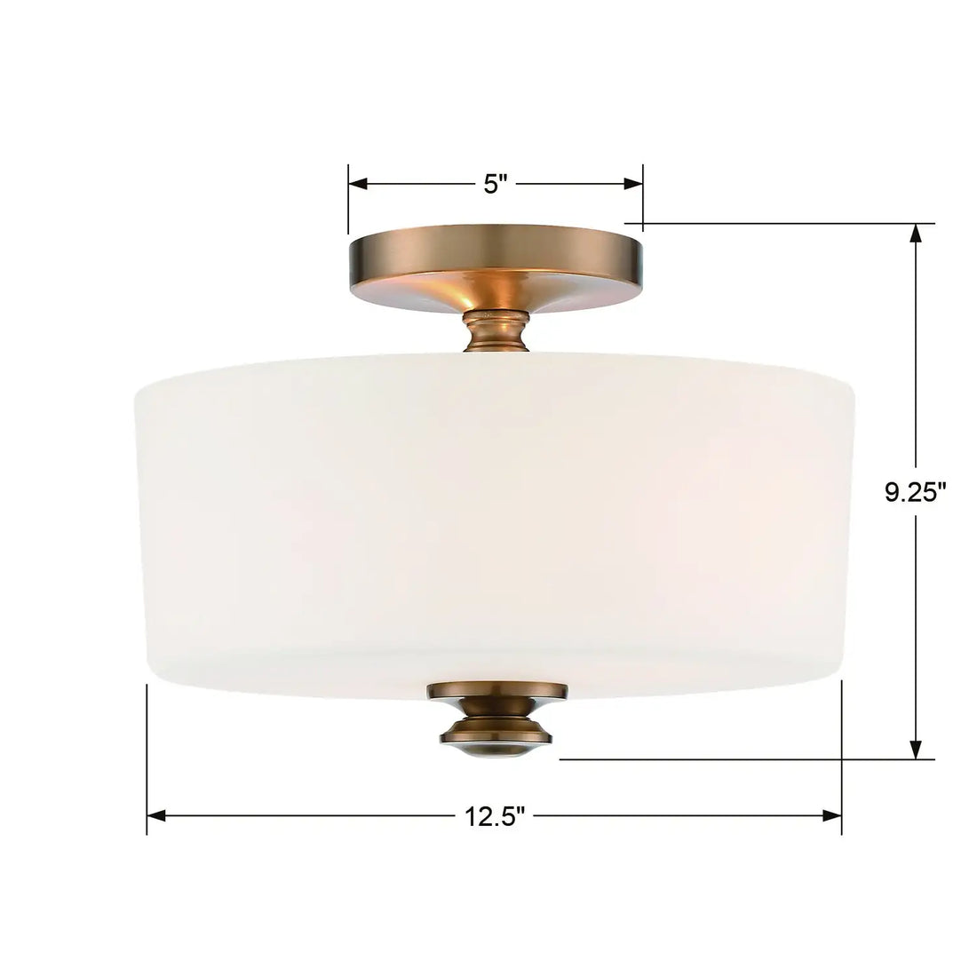 CRYSTORAMA, TRAVIS SEMI FLUSH MOUNT, FLUSH MOUNT CEILING LIGHTS