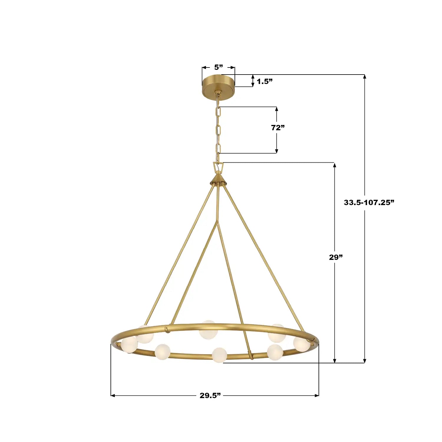 CRYSTORAMA, TERRELL LED CHANDELIER, CHANDELIER LIGHT