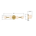 CRYSTORAMA, TERRELL LED BATHROOM VANITY, VANITY LIGHT