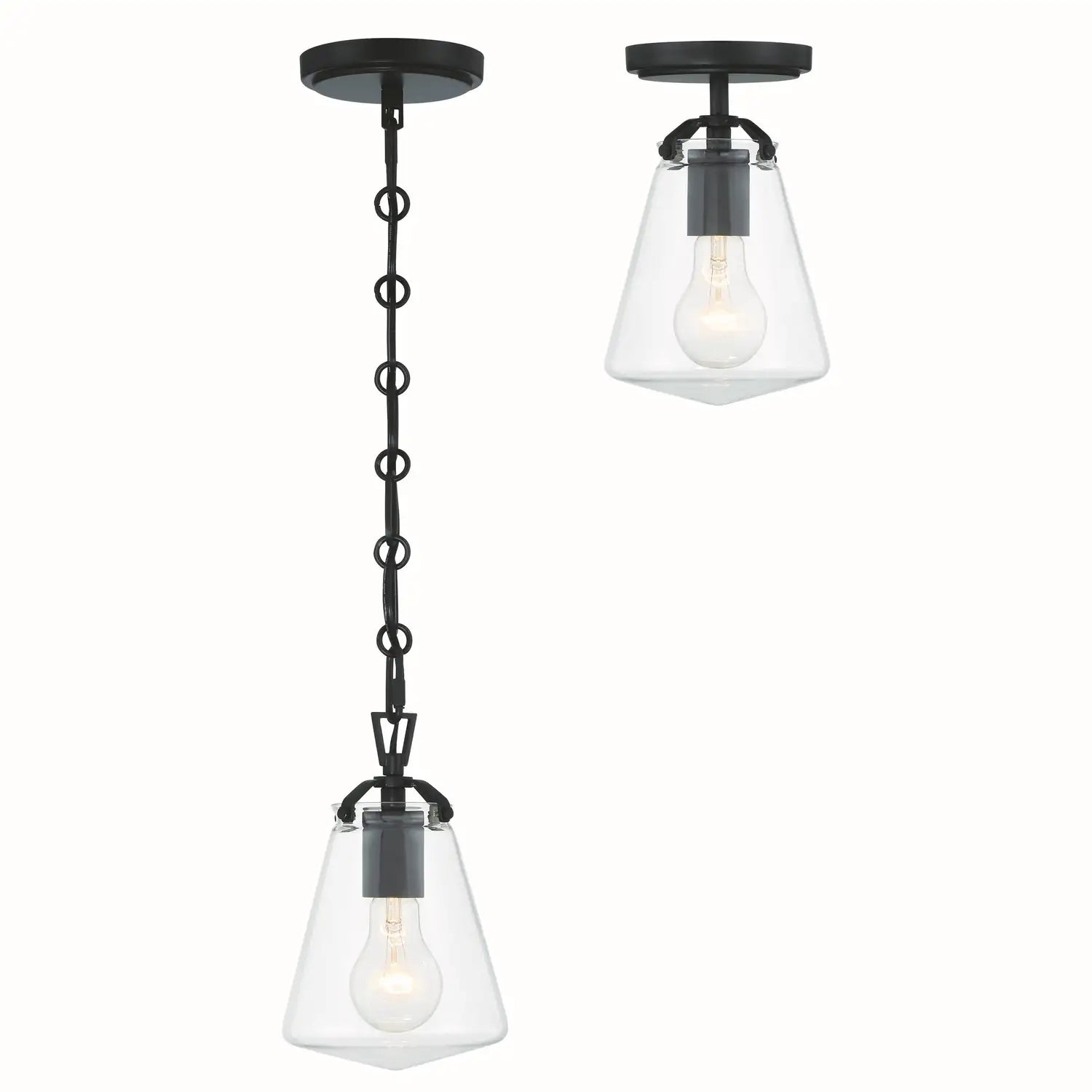 CRYSTORAMA, VOSS SEMI FLUSH MOUNT, FLUSH MOUNT CEILING LIGHTS