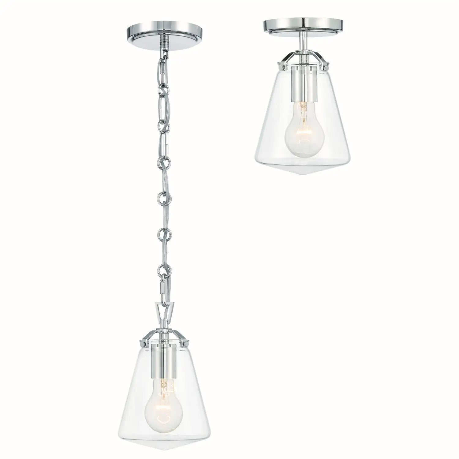 CRYSTORAMA, VOSS SEMI FLUSH MOUNT, FLUSH MOUNT CEILING LIGHTS