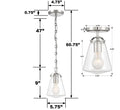 CRYSTORAMA, VOSS PENDANT, PENDANT LIGHT