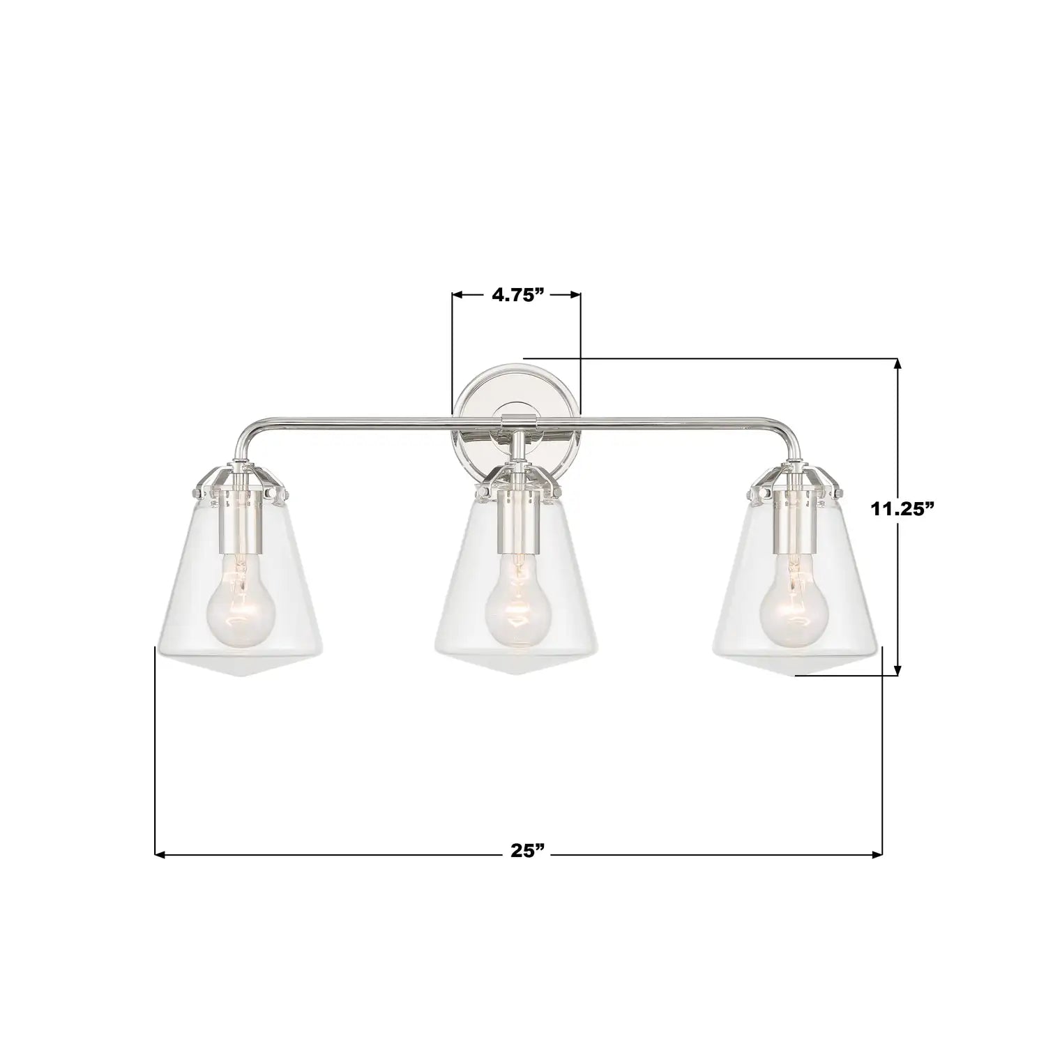 CRYSTORAMA, VOSS BATHROOM VANITY, VANITY LIGHT