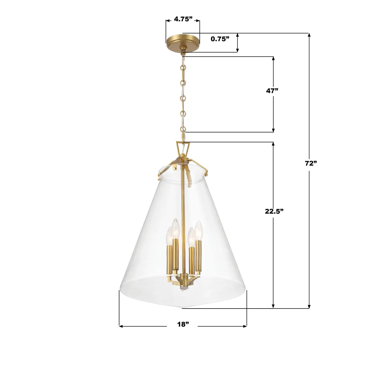 CRYSTORAMA, VOSS LUXE PENDANT, PENDANT LIGHT
