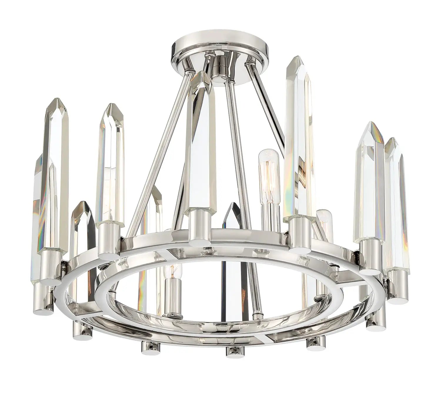 CRYSTORAMA, WATSON SEMI FLUSH MOUNT, FLUSH MOUNT CEILING LIGHTS