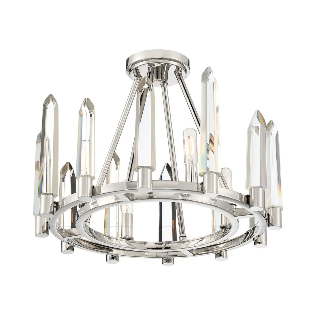 CRYSTORAMA, WATSON SEMI FLUSH MOUNT, FLUSH MOUNT CEILING LIGHTS
