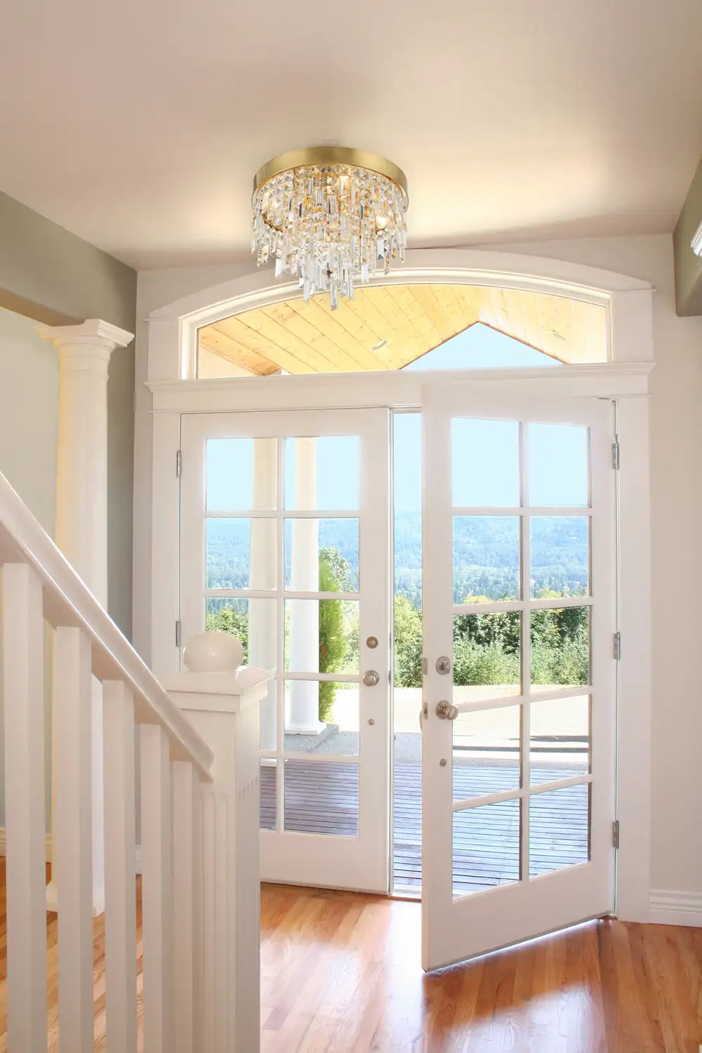 CRYSTORAMA, WINFIELD FLUSH MOUNT, FLUSH MOUNT CEILING LIGHTS