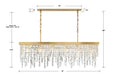 CRYSTORAMA, WINFIELD LINEAR CHANDELIER, CHANDELIER LIGHT