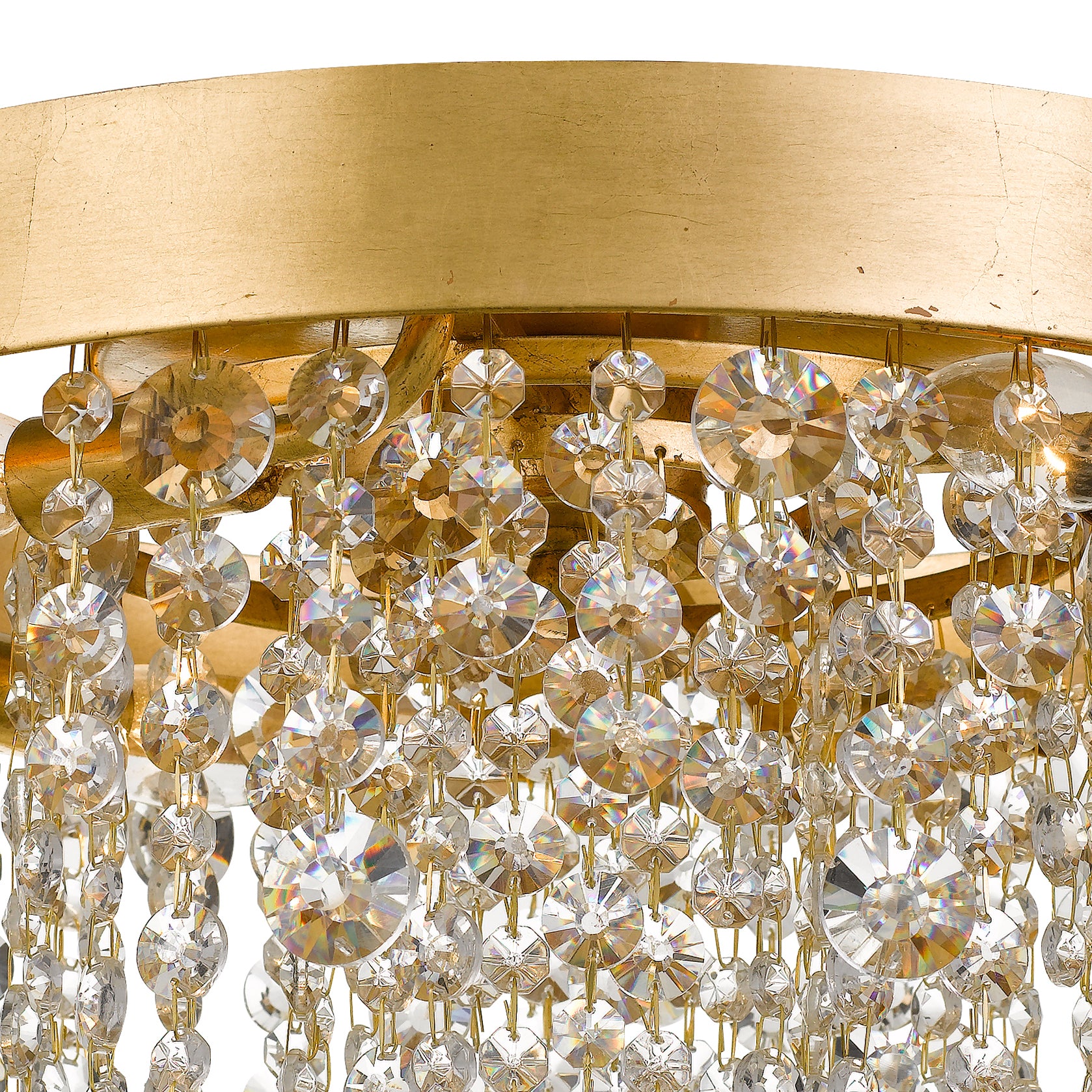 CRYSTORAMA, WINHAM CRYSTAL FLUSH MOUNT, FLUSH MOUNT CEILING LIGHTS 