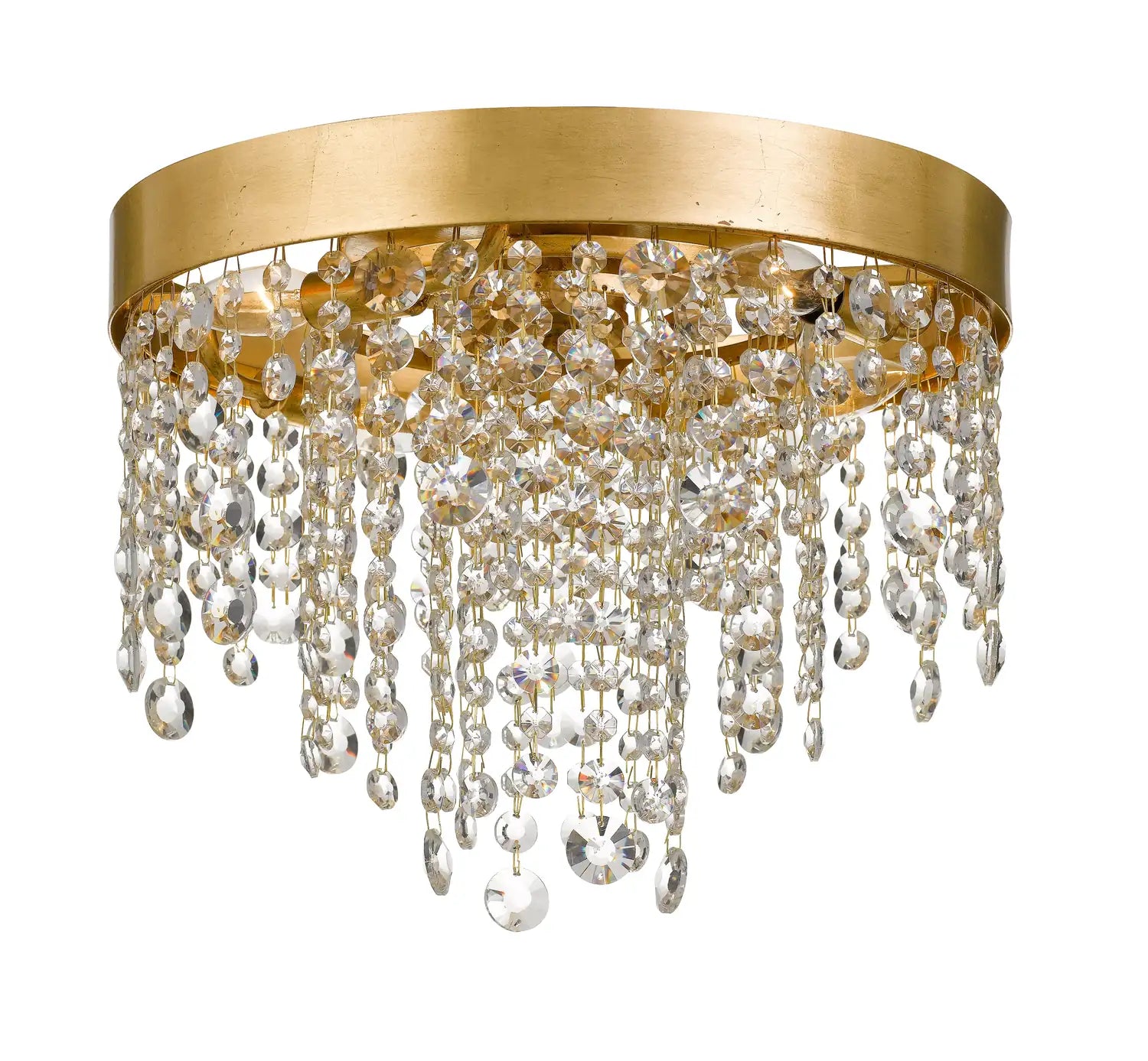 CRYSTORAMA, WINHAM CRYSTAL FLUSH MOUNT, FLUSH MOUNT CEILING LIGHTS