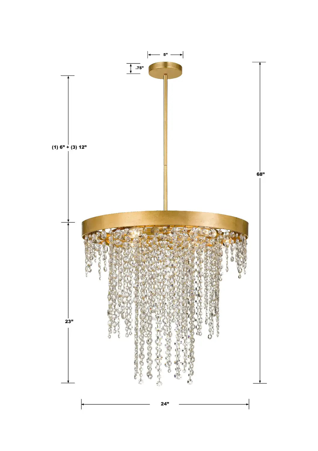 CRYSTORAMA, WINHAM CRYSTAL CHANDELIER, CHANDELIER LIGHT
