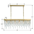 CRYSTORAMA, WINHAM LINEAR CHANDELIER, CHANDELIER LIGHT
