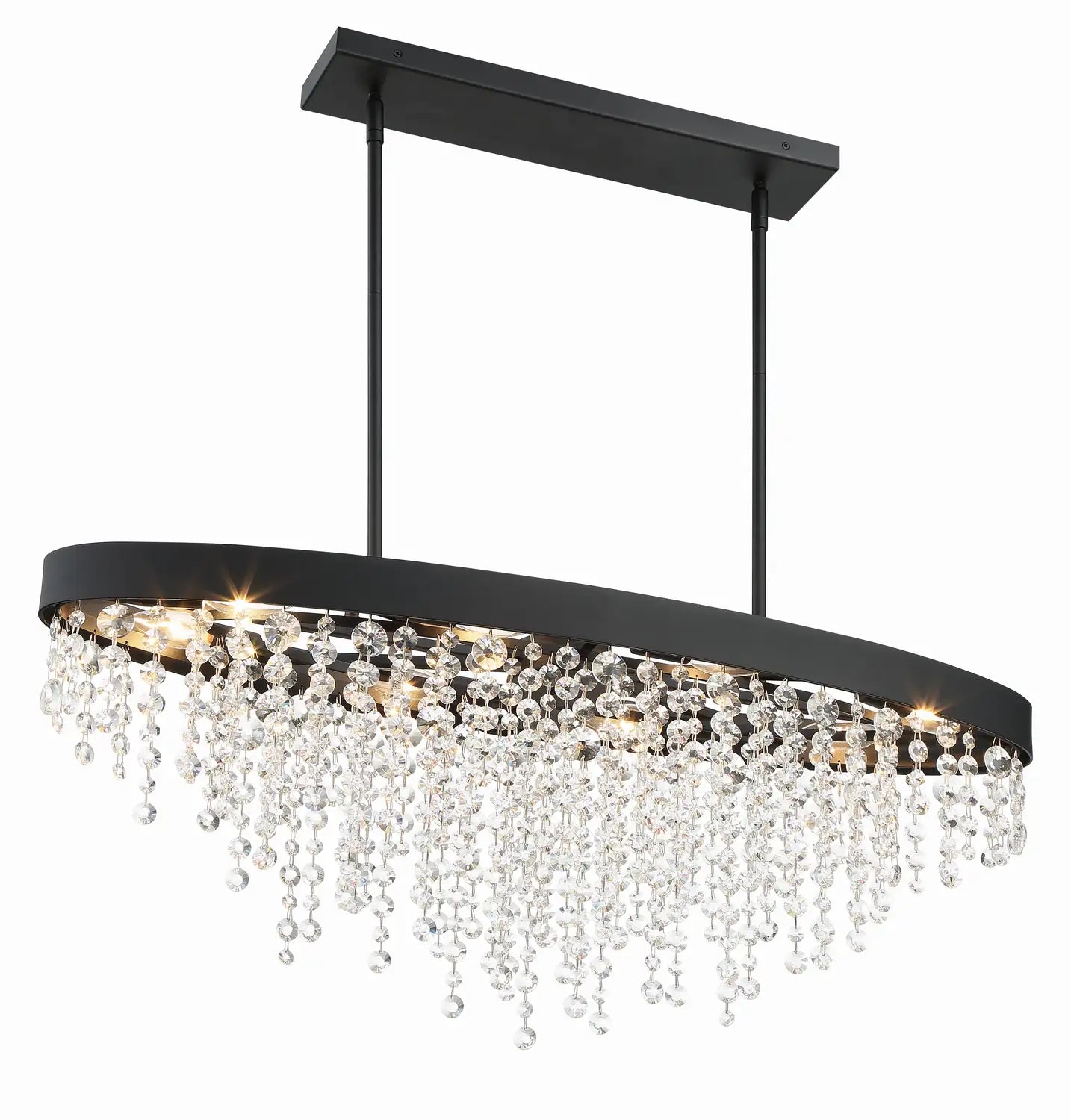 CRYSTORAMA, WINHAM LINEAR OVAL CHANDELIER, CHANDELIER LIGHT