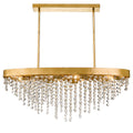 CRYSTORAMA, WINHAM CRYSTAL LINEAR OVAL CHANDELIER, CHANDELIER LIGHT