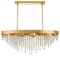 CRYSTORAMA, WINHAM CRYSTAL LINEAR OVAL CHANDELIER, CHANDELIER LIGHT