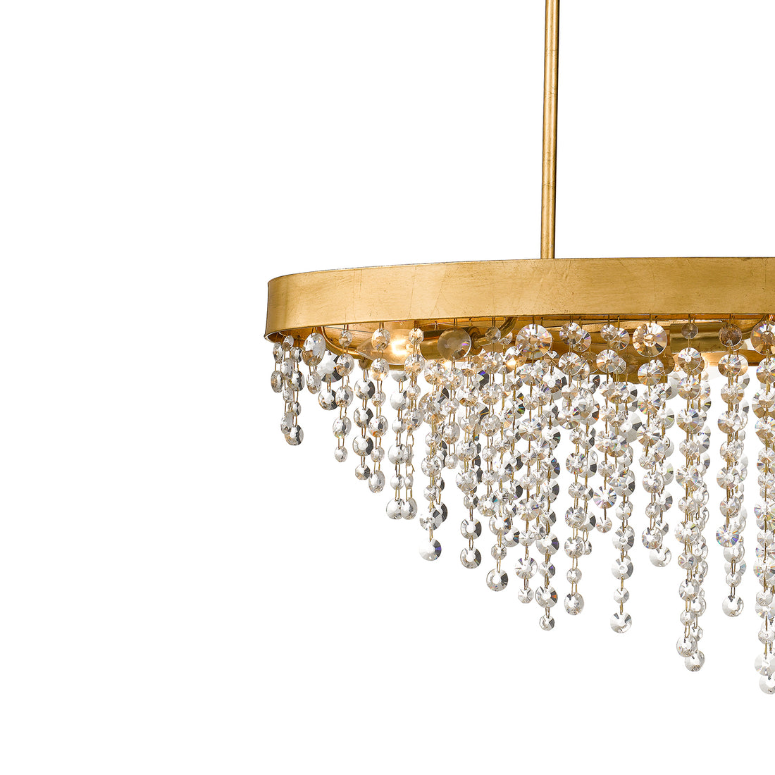 CRYSTORAMA, WINHAM CRYSTAL LINEAR OVAL CHANDELIER, CHANDELIER LIGHT