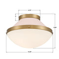 CRYSTORAMA, XANDER BLUSH FLUSH MOUNT, FLUSH MOUNT CEILING LIGHTS