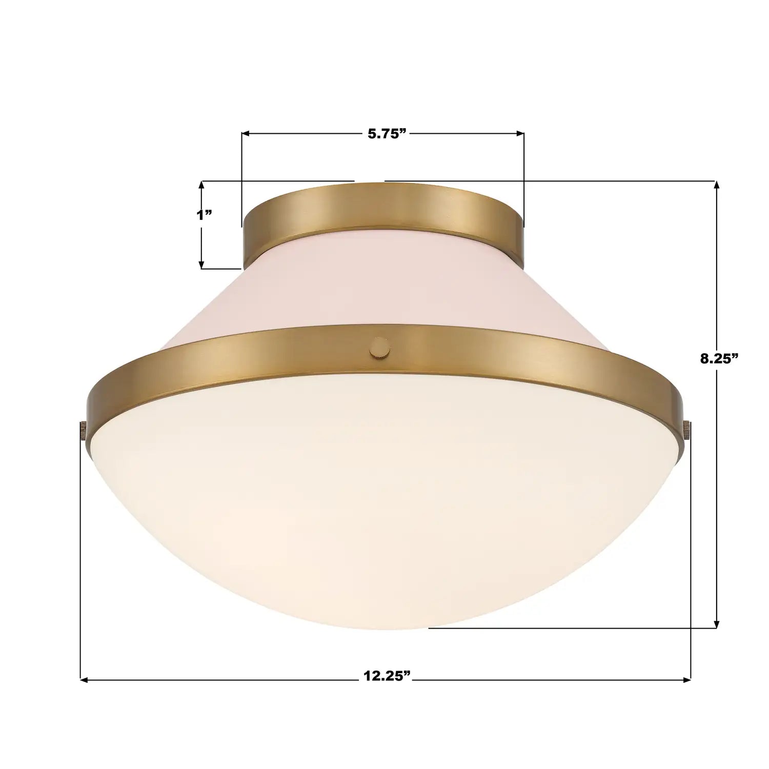 CRYSTORAMA, XANDER BLUSH FLUSH MOUNT, FLUSH MOUNT CEILING LIGHTS