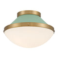CRYSTORAMA, XANDER GREEN FLUSH MOUNT, FLUSH MOUNT CEILING LIGHTS