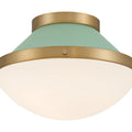 CRYSTORAMA, XANDER GREEN FLUSH MOUNT, FLUSH MOUNT CEILING LIGHTS
