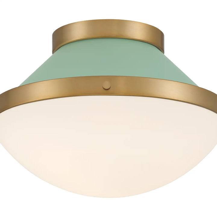 CRYSTORAMA, XANDER GREEN FLUSH MOUNT, FLUSH MOUNT CEILING LIGHTS