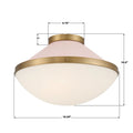 CRYSTORAMA, XANDER BLUSH FLUSH MOUNT, FLUSH MOUNT CEILING LIGHTS