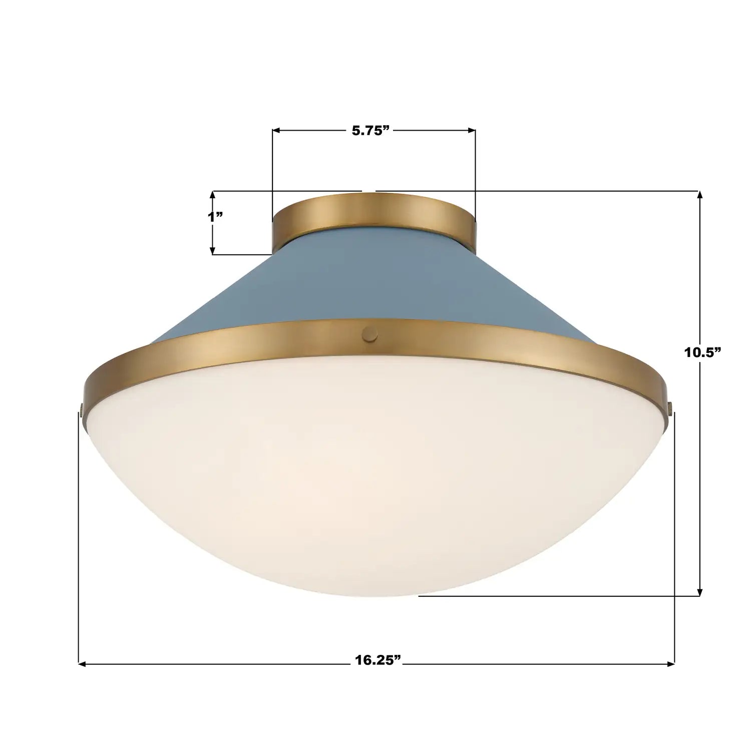 CRYSTORAMA, XANDER BLUE FLUSH MOUNT, FLUSH MOUNT CEILING LIGHTS