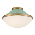 CRYSTORAMA, XANDER GREEN FLUSH MOUNT, FLUSH MOUNT CEILING LIGHTS