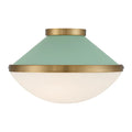 CRYSTORAMA, XANDER GREEN FLUSH MOUNT, FLUSH MOUNT CEILING LIGHTS