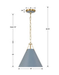 CRYSTORAMA, XAVIER BLUE PENDANT, PENDANT LIGHT
