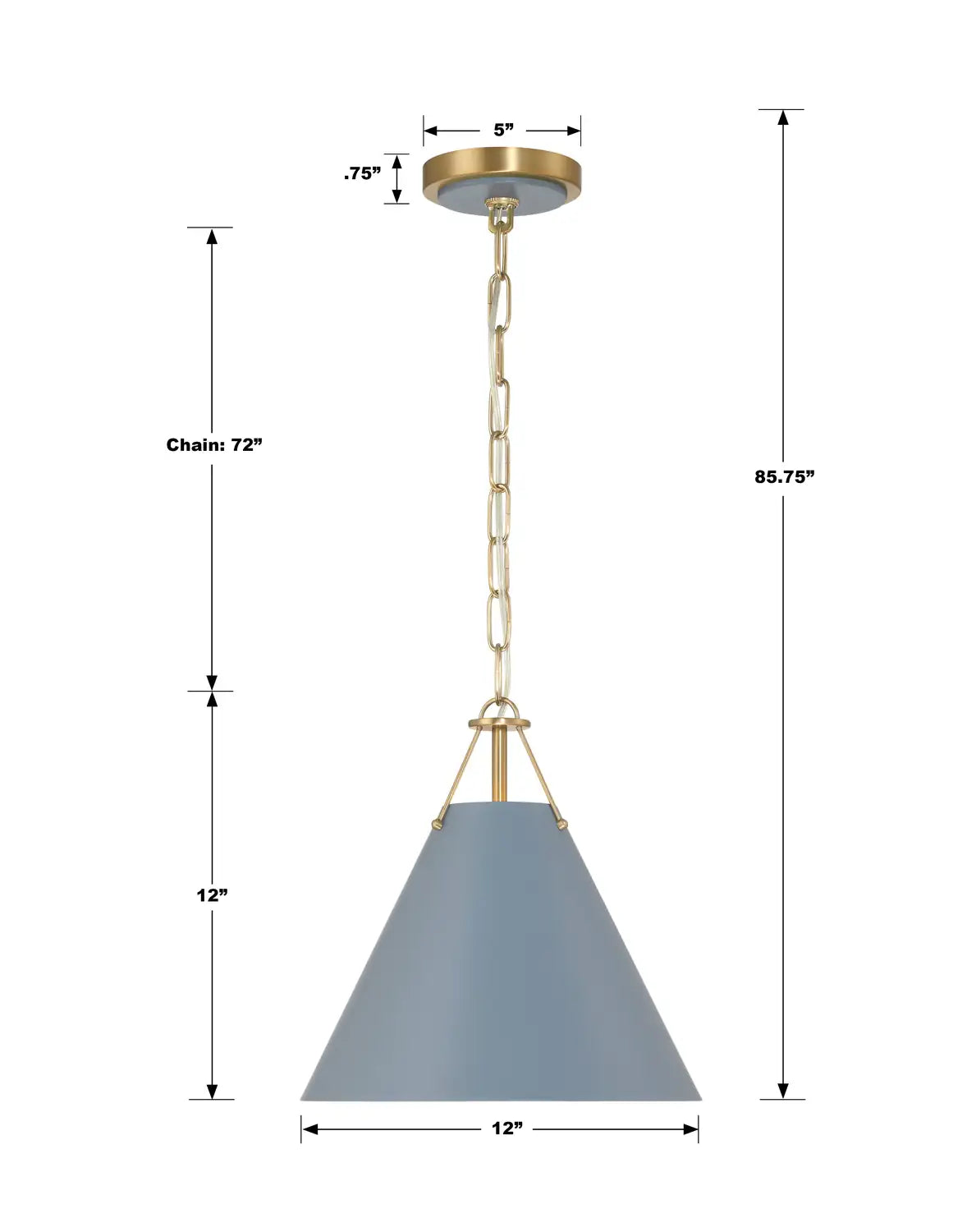 CRYSTORAMA, XAVIER BLUE PENDANT, PENDANT LIGHT