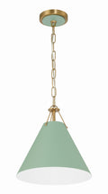 CRYSTORAMA, XAVIER GREEN PENDANT, PENDANT LIGHT