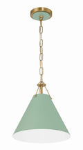 CRYSTORAMA, XAVIER GREEN PENDANT, PENDANT LIGHT